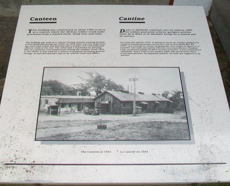Canteen / Cantine Marker image. Click for full size.