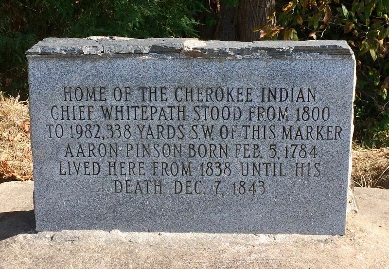 Home of Chief Whitepath Marker image. Click for full size.