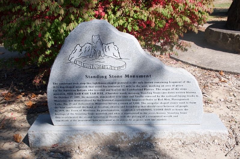 Standing Stone Monument Marker image. Click for full size.