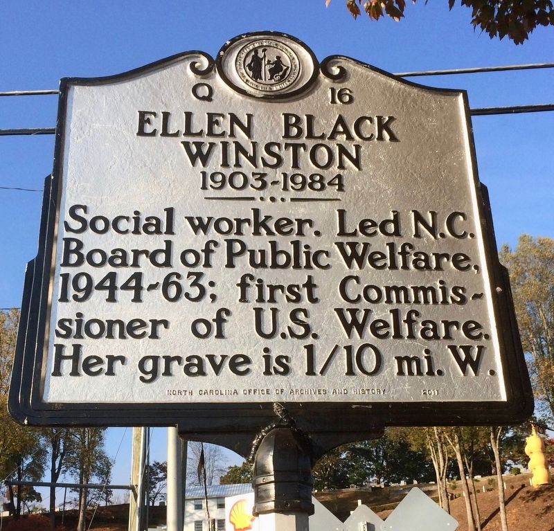 Ellen Black Winston Marker image. Click for full size.