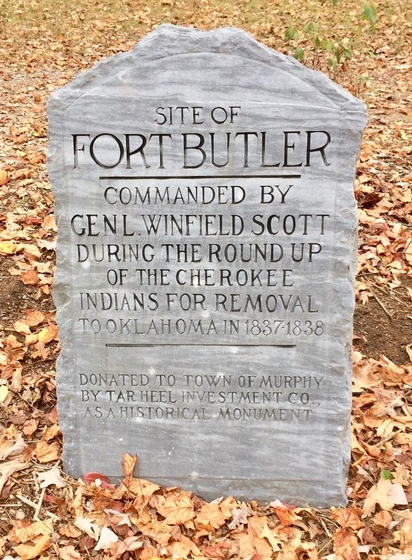 Site of Fort Butler Marker image. Click for full size.