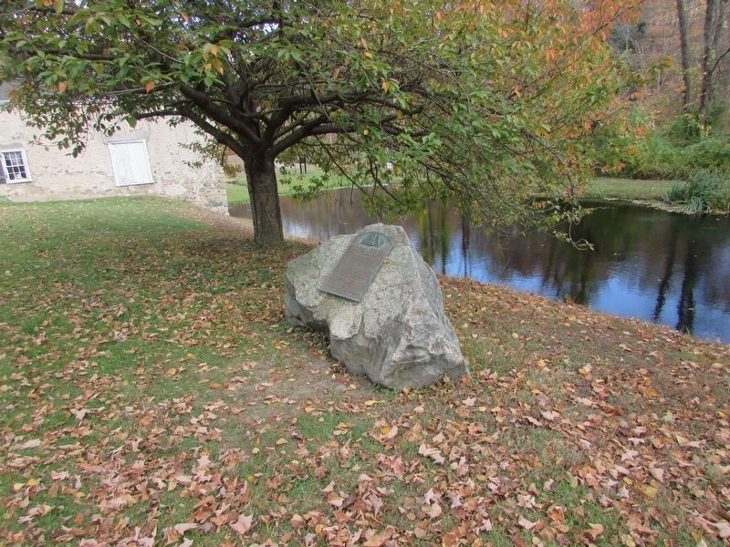 Marker in Waterloo Village image. Click for full size.