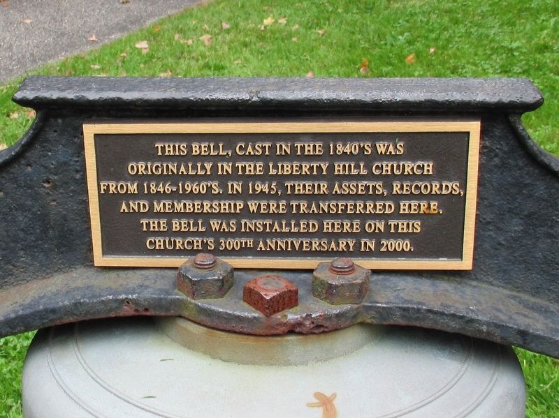 Liberty Hill Church Bell Marker image. Click for full size.
