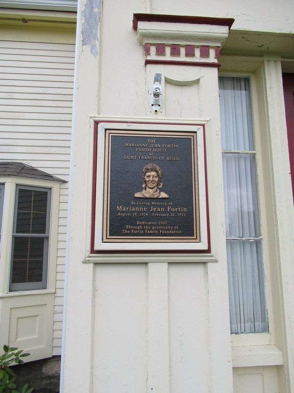 Marianne Jean Fortin Parish House Marker image. Click for full size.