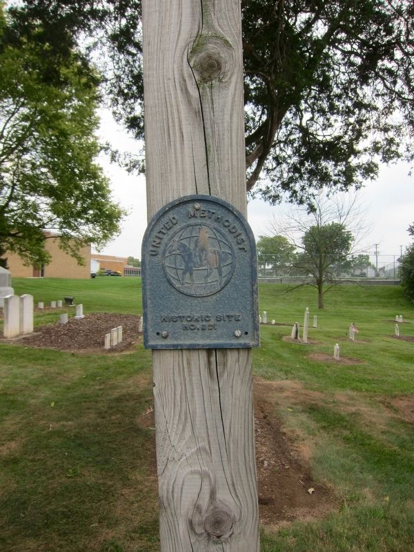 The Shopp Cemetery is United Methodist Church Historic Site No. 221. image. Click for full size.