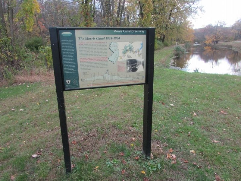 The Morris Canal 1824-1924 Marker. Click for full size. The Morris Canal 1824-1924 Marker image. Click for full size.