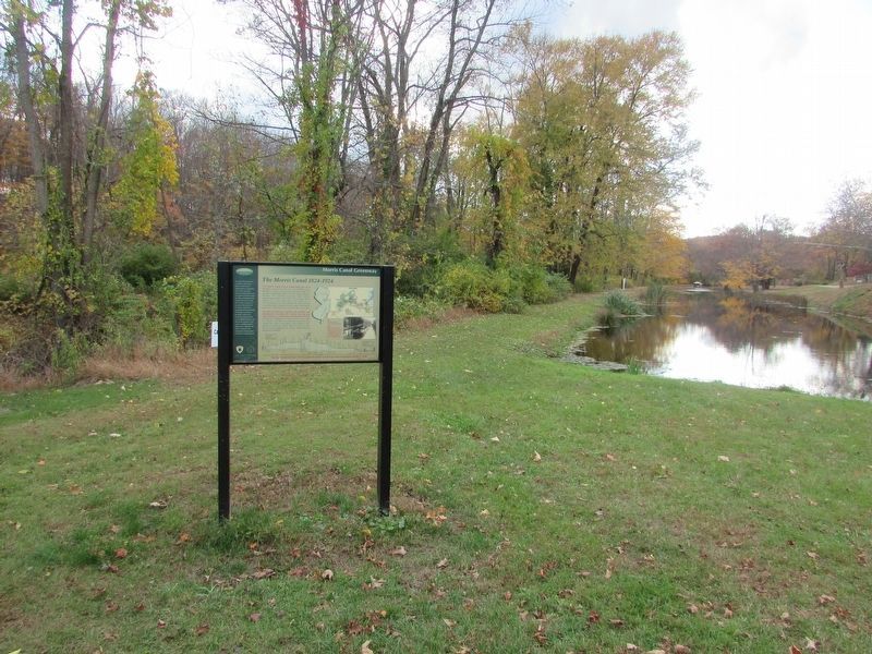 Marker on the Morris Canal. Click for full size. Marker on the Morris Canal image. Click for full size.