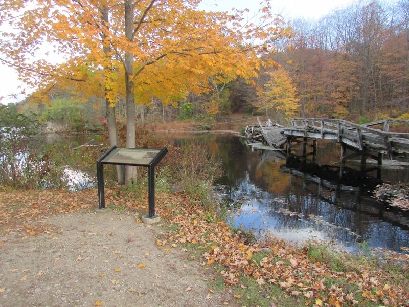 Marker on the Morris Canal. Click for full size. Marker on the Morris Canal image. Click for full size.