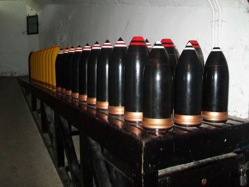 Displayed Inert Munitions in Underground Magazine. Click for full size. Displayed Inert Munitions in Underground Magazine image. Click for full size.