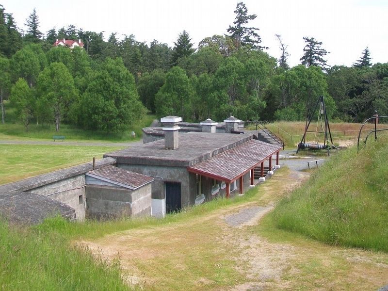 View of Guardhouse from near Underground Magazine Entrance. Click for full size. View of Guardhouse from near Underground Magazine Entrance image. Click for full size.