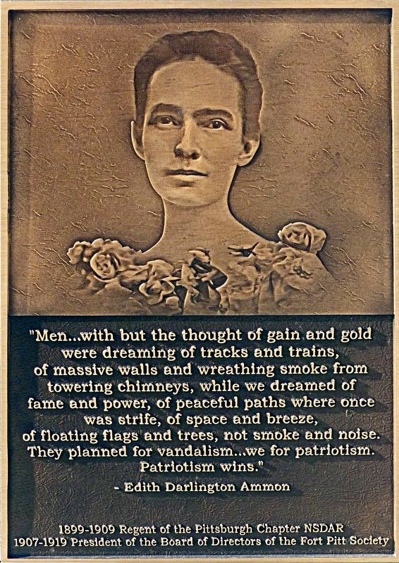 Edith Darlington Ammon Marker. Click for full size. Edith Darlington Ammon Marker image. Click for full size.