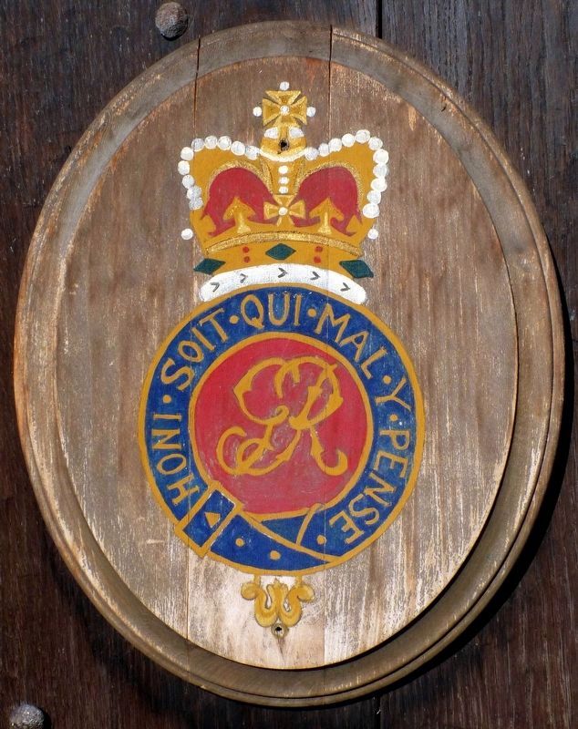 Royal Seal<br>on the door of the Blockhouse image. Click for full size.