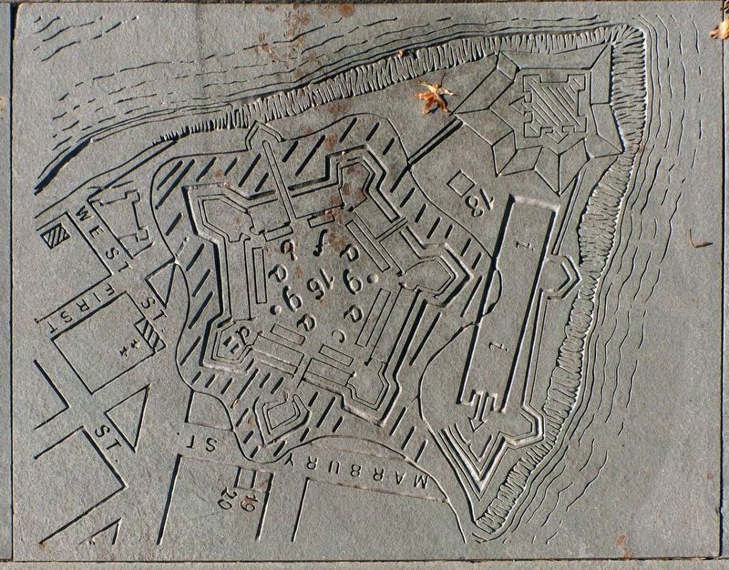 Map of Fort Pitt. Click for full size. Map of Fort Pitt image. Click for full size.
