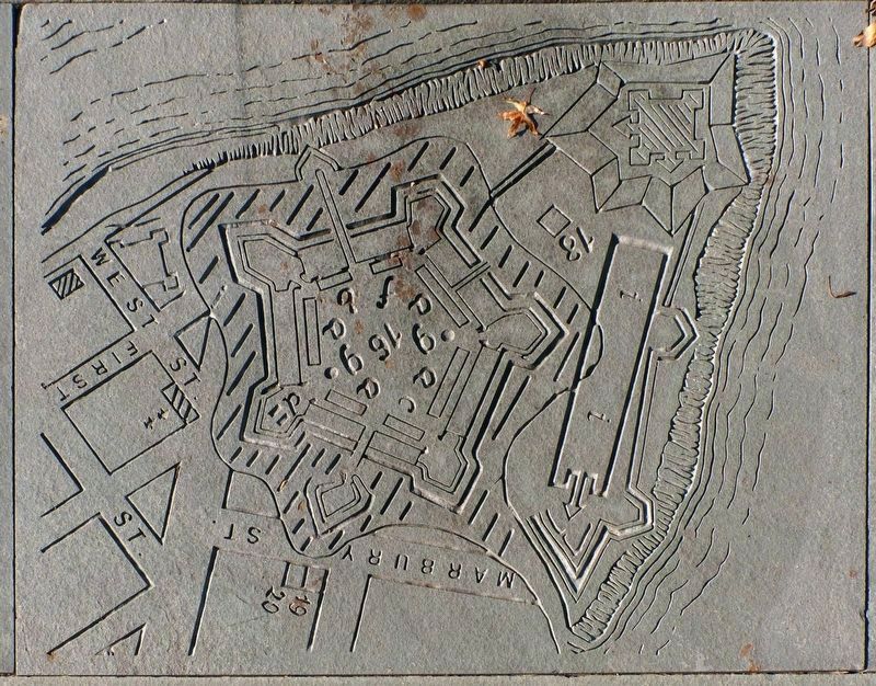 Map of Fort Pitt image. Click for full size.