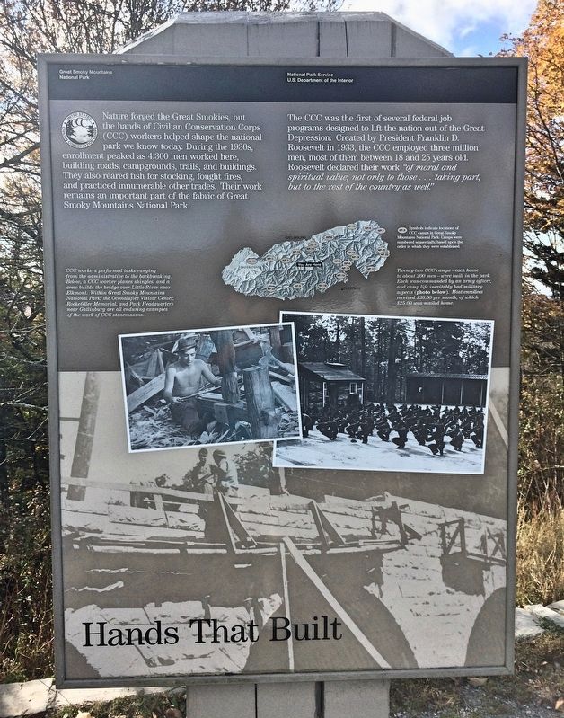 Hands That Built Marker. Click for full size. Hands That Built Marker image. Click for full size.