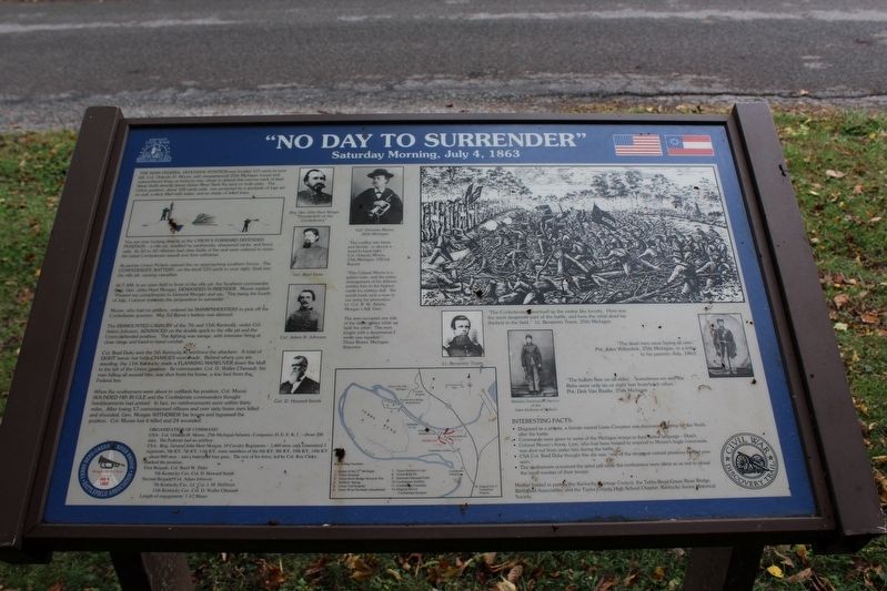 "No Day to Surrender" Marker. Click for full size. "No Day to Surrender" Marker image. Click for full size.