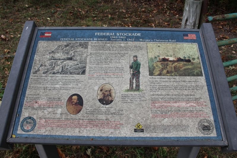 Federal Stockade Marker. Click for full size. Federal Stockade Marker image. Click for full size.