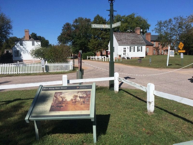 West Along Main Street Marker image. Click for full size.