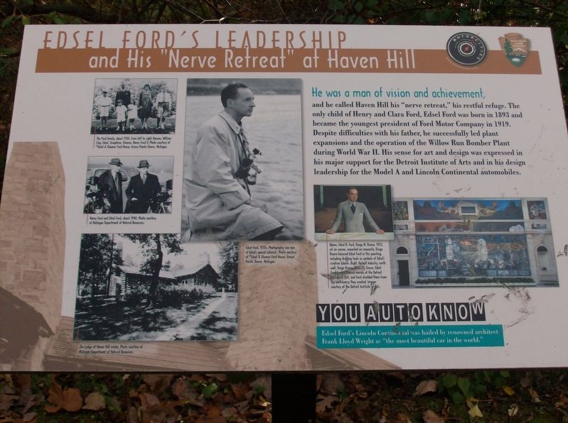 Edsel Ford's Leadership Marker image. Click for full size.