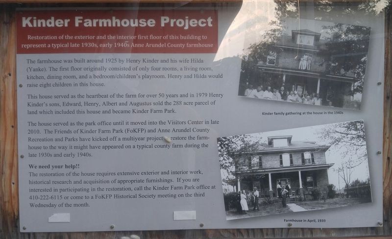 Kinder Farmhouse Project Marker image. Click for full size.