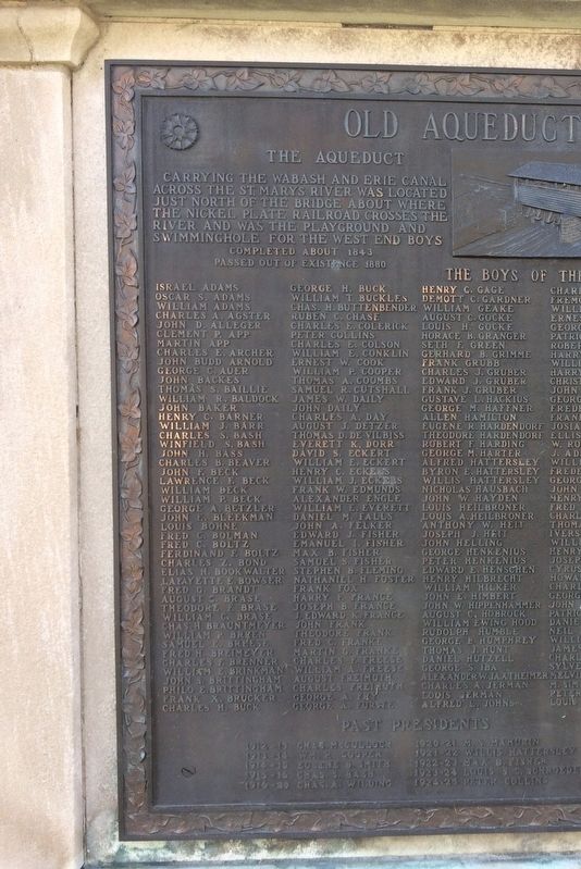 Old Aqueduct Club Memorial Marker. Click for full size. Old Aqueduct Club Memorial Marker image. Click for full size.