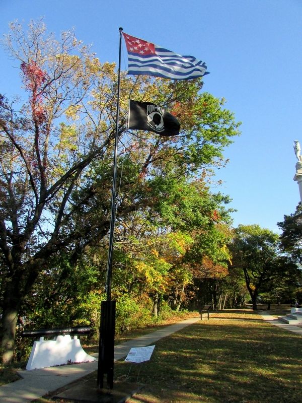 Flag of Fort Mercer Marker image. Click for full size.