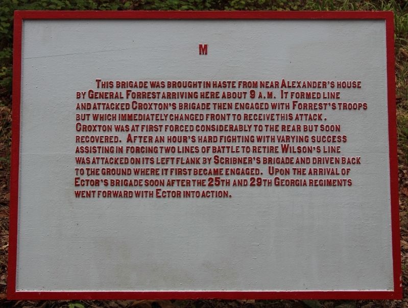 Wilson's Brigade Marker. Click for full size. Wilson's Brigade Marker image. Click for full size.