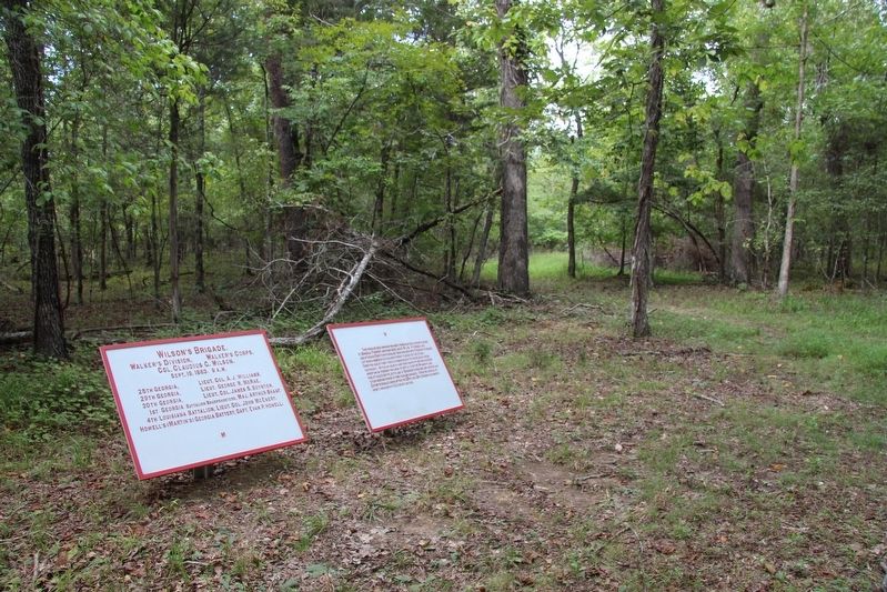 Wilson's Brigade Marker. Click for full size. Wilson's Brigade Marker image. Click for full size.