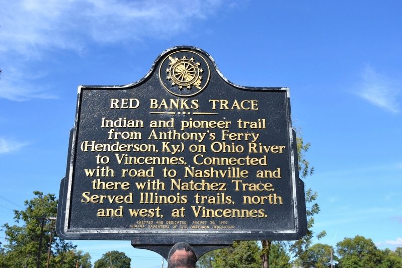 Red Banks Trace Marker. Click for full size. Red Banks Trace Marker image. Click for full size.