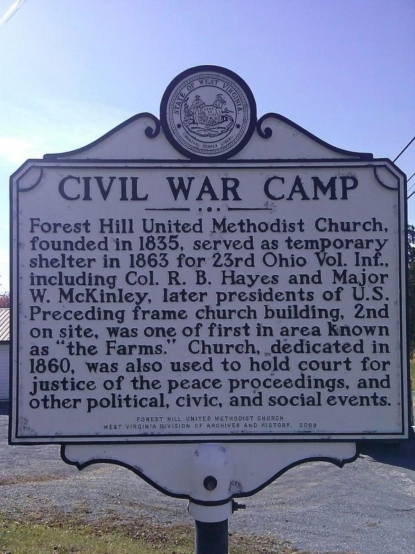 Civil War Camp Marker image. Click for full size.