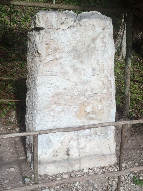 Stela 4 of Plaza C at Yaxhá image. Click for full size.