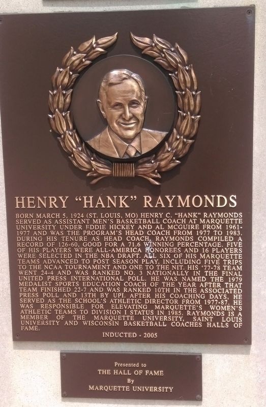 Henry "Hank" Raymonds Marker image. Click for full size.