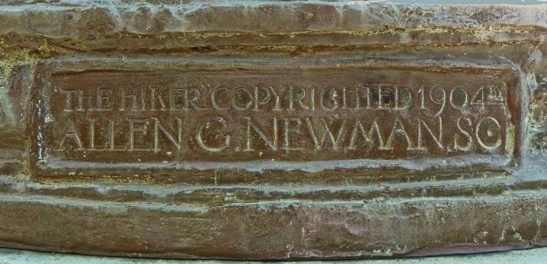 "The Hiker" Copyrighted 1904<br>Allen G. Newman Sc. image. Click for full size.