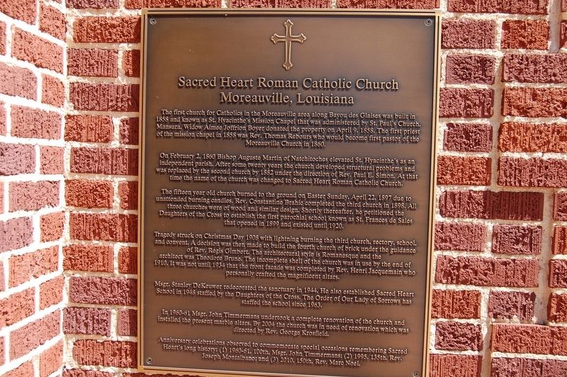 Sacred Heart Roman Catholic Church Marker. Click for full size. Sacred Heart Roman Catholic Church Marker image. Click for full size.