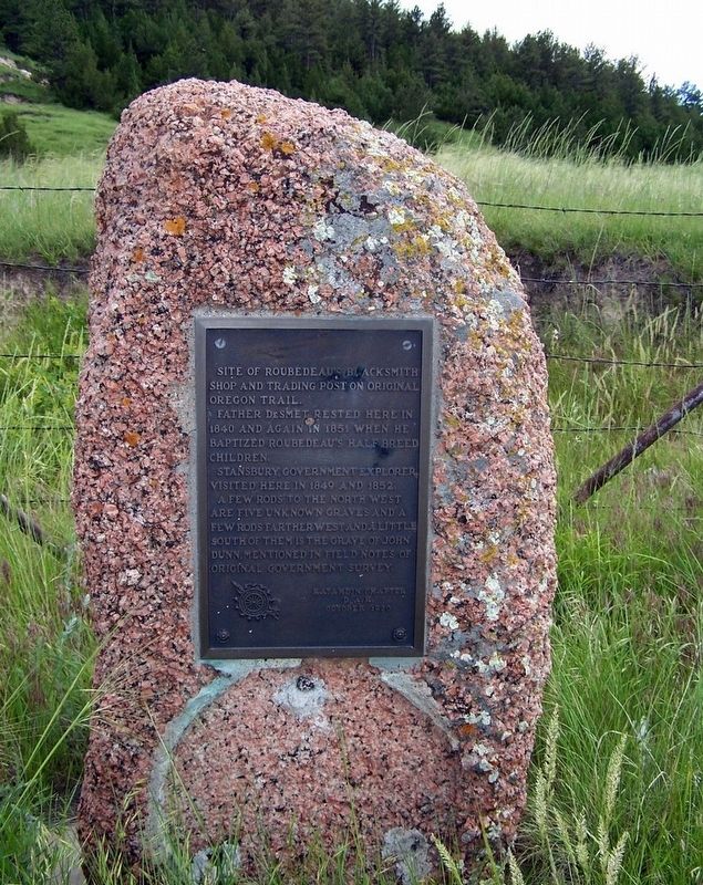 Robedeau Trading Post Marker image. Click for full size.