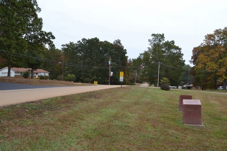 Markers next to Caledonia-Potosi Road, now N. McCune Street. Click for full size. Markers next to Caledonia-Potosi Road, now N. McCune Street image. Click for full size.