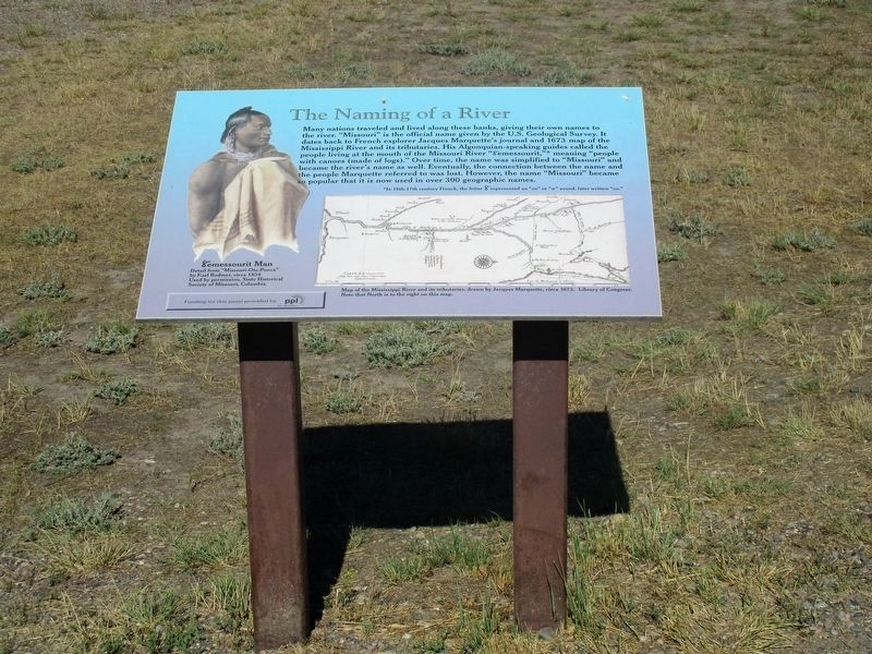 The Naming of a River Marker image. Click for full size.