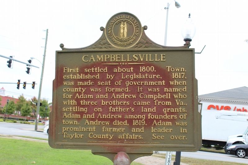 Campbellsville / Taylor County Marker image. Click for full size.