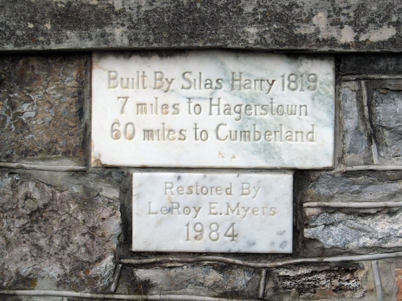 Built By Silas Harry 1819 image. Click for full size.