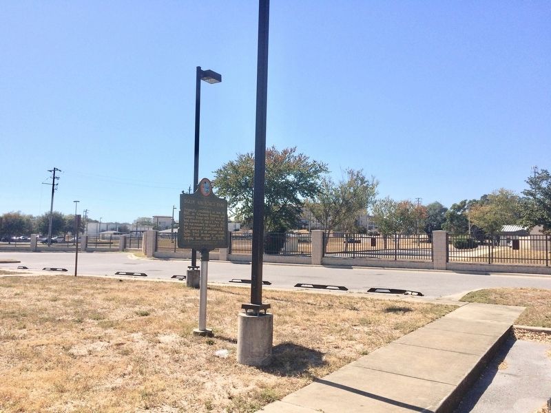 View of a portion of the EOD school barracks in background and other base buildings.. Click for full size. View of a portion of the EOD school barracks in background and other base buildings. image. Click for full size.