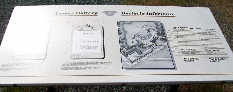 Lower Battery / Batterie inférieure Marker image. Click for full size.