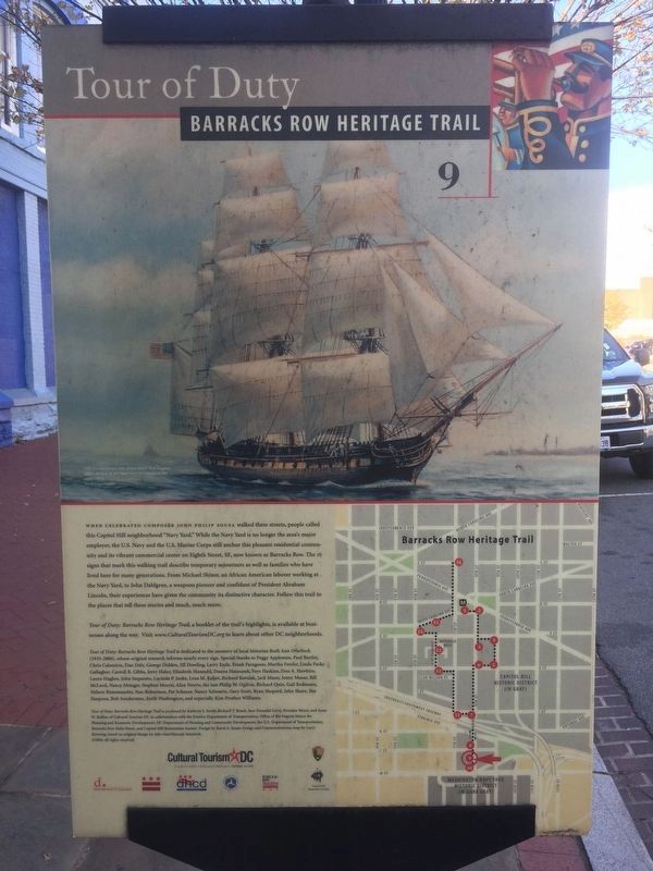 Washington Navy Yard: Serving the Fleet Marker reverse. Click for full size. Washington Navy Yard: Serving the Fleet Marker reverse image. Click for full size.