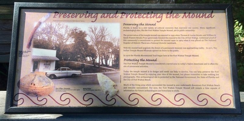 Preserving and Protecting the Mound Marker image. Click for full size.