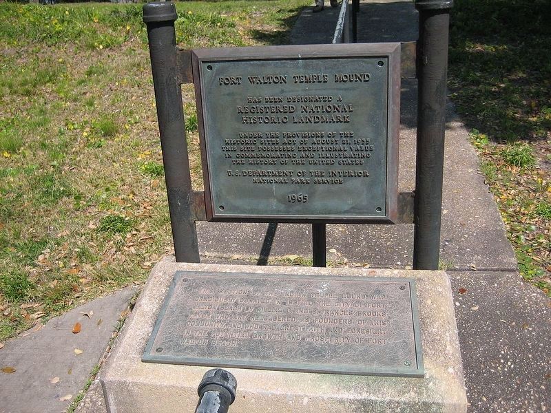 1965 National Historic Landmark plaque. image. Click for full size.