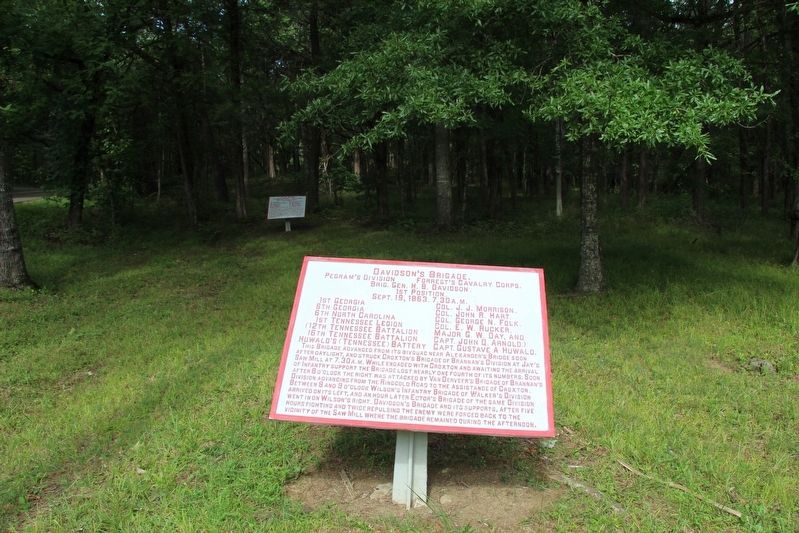 Davidson's Brigade Marker image. Click for full size.