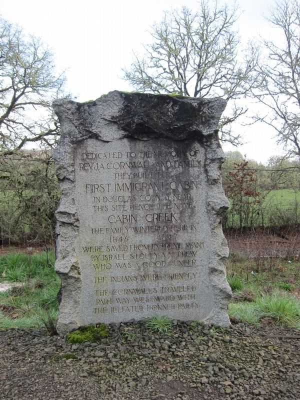 The First Cabin in Douglas County Marker. Click for full size. The First Cabin in Douglas County Marker image. Click for full size.