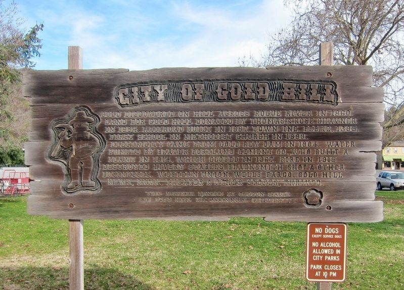 City of Gold Hill Marker image. Click for full size.