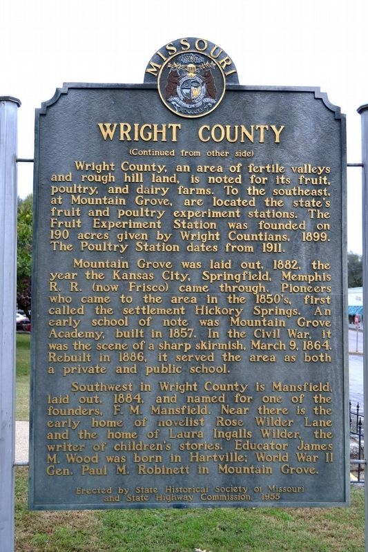 Wright County Marker image. Click for full size.