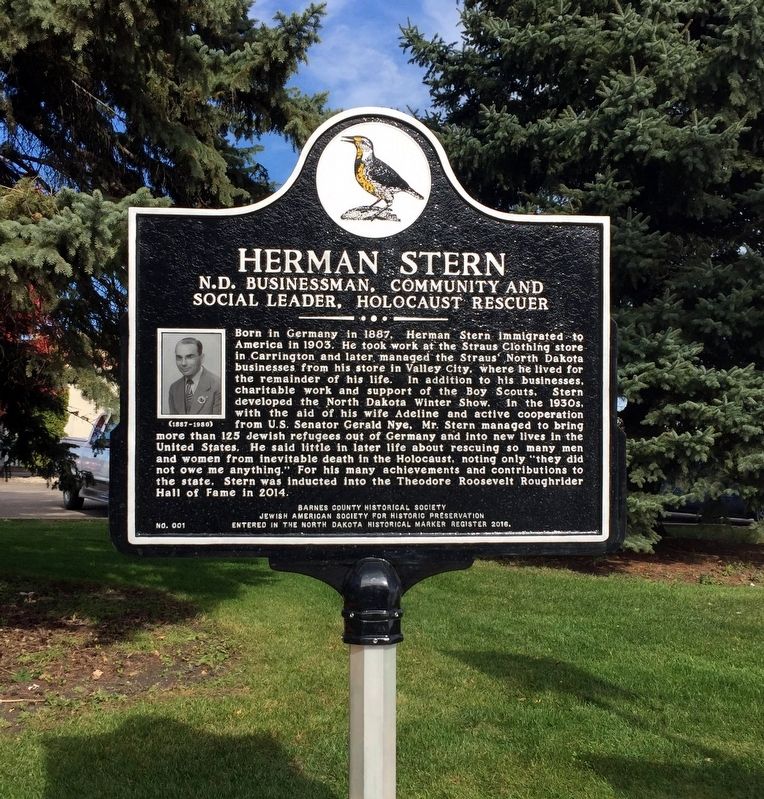 Herman Stern Marker image. Click for full size.