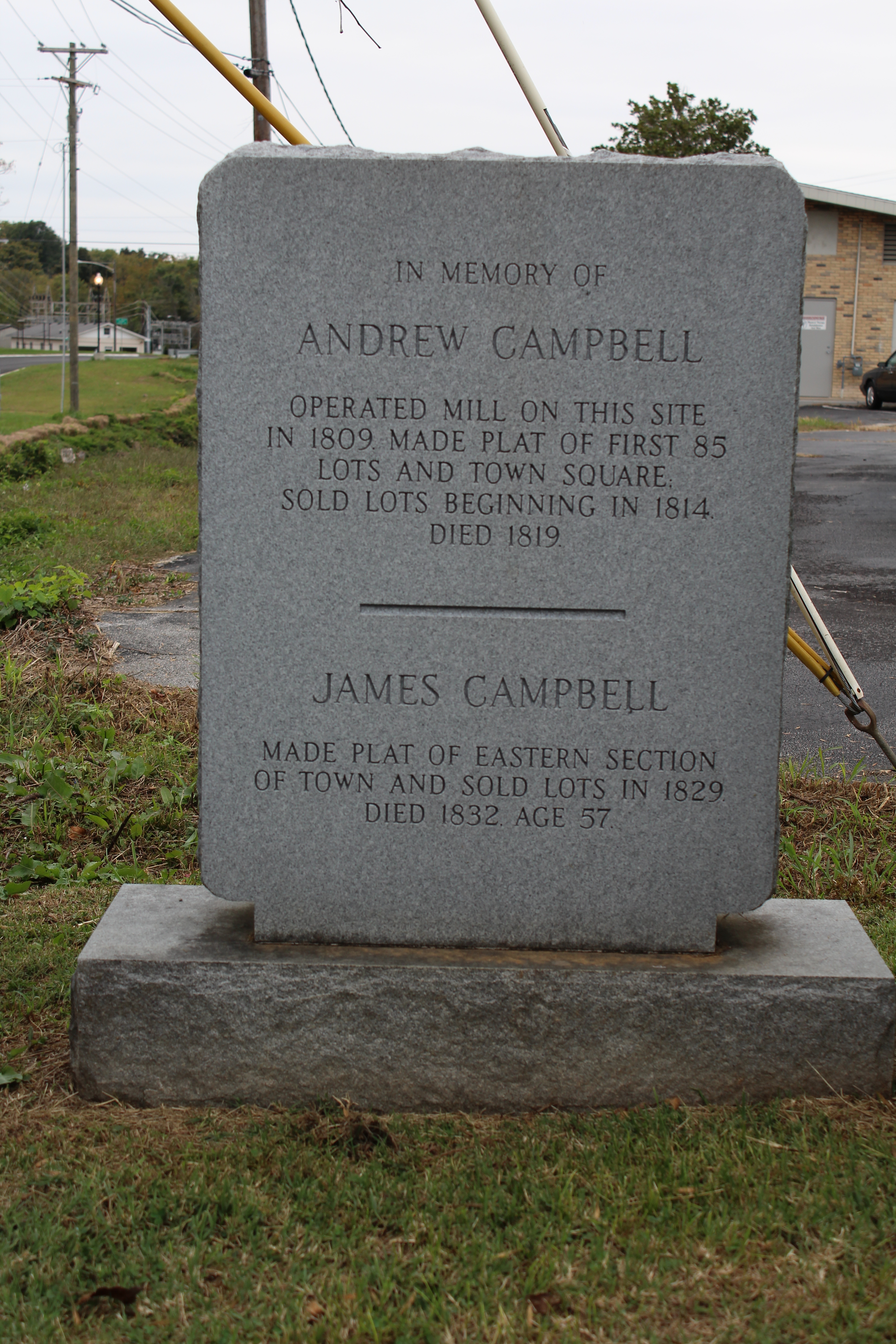 In Memory of Andrew Campbell Marker